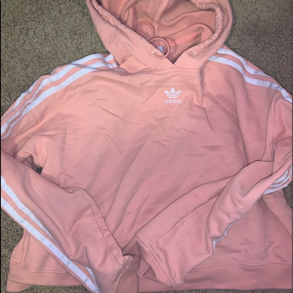 cropped adidas hoodie